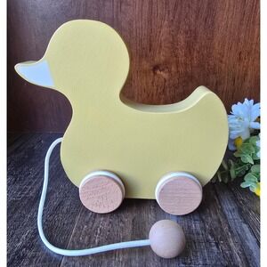 Hearth & Hand With Magnolia Pull Along Wood Duck Toy Nursery Target Baby Toddler
